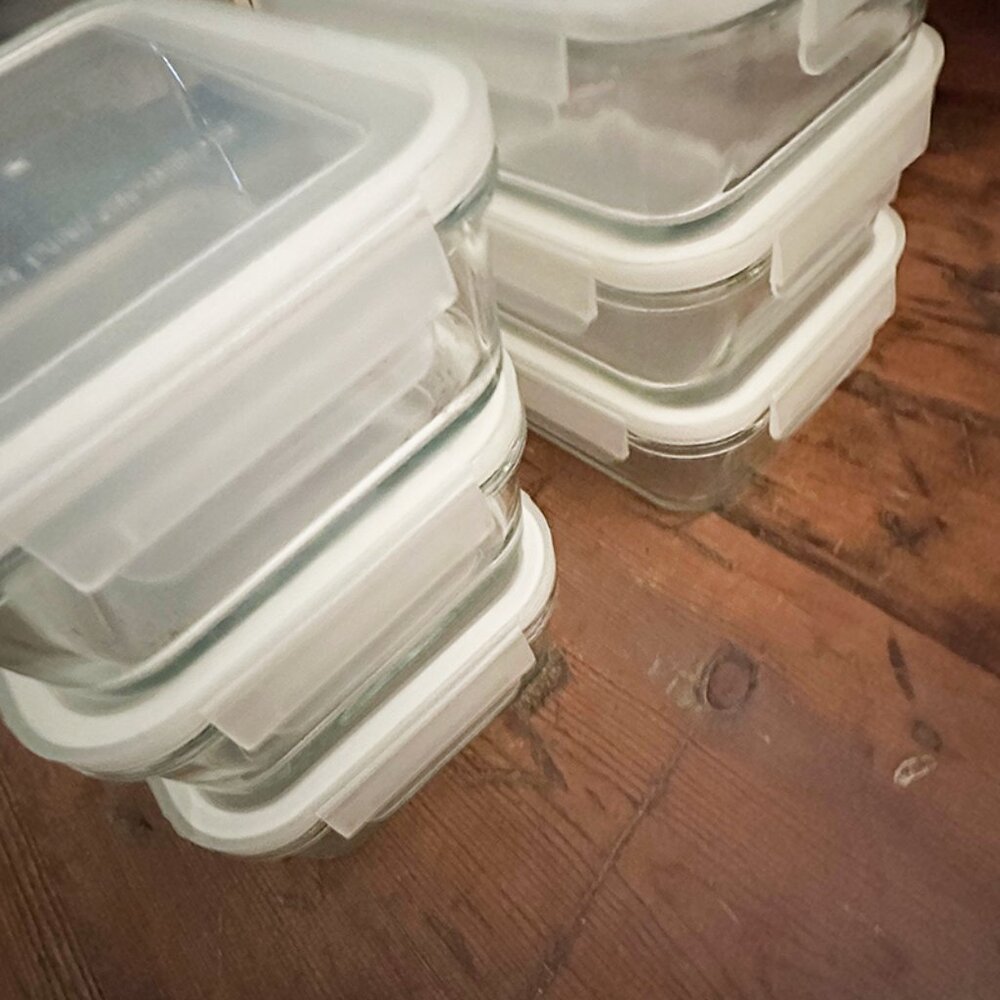 Bayco Set of 6 Meal Prep Glass Containers NEW - Picture 5 of 10
